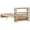 vidaXL Rama ł&oacute;żka z wezgłowiem, 90x200 cm, lite drewno sosnowe