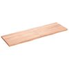 vidaXL Blat do stołu, jasnobrązowy, 160x50x(2-4)cm, lite drewno dębowe