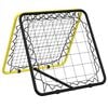 vidaXL Rebounder piłkarski, dwustronny, regulowany, ż&oacute;łto-czarny, stal