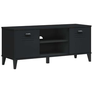 vidaXL Ławka na buty VIKEN czarna 106x35x45 cm materiał drewnopochodny