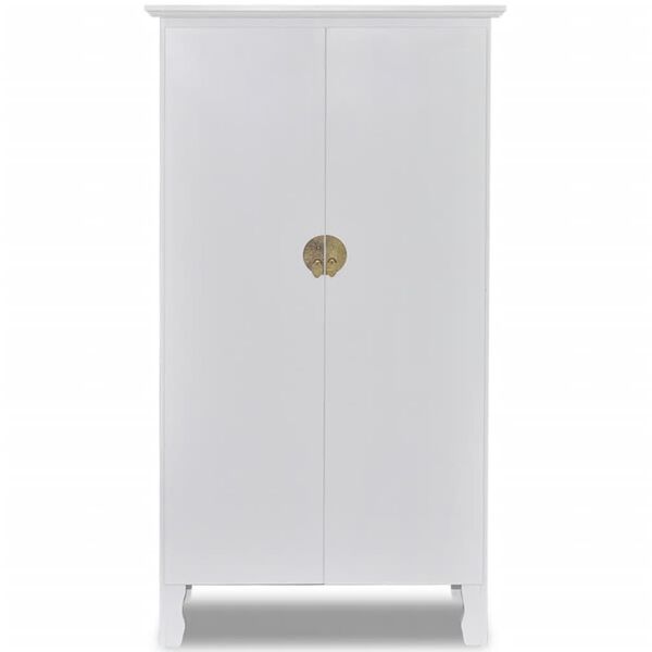 vidaXL Drewniana szafka chińska z 3 p&oacute;łkami i 2 drzwiami