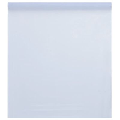 vidaXL Folia okienna statyczna, matowa, przezroczysta biała, 45x1000cm