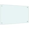 vidaXL Panel ochronny do kuchni, mleczny, 70x40 cm, szkło hartowane