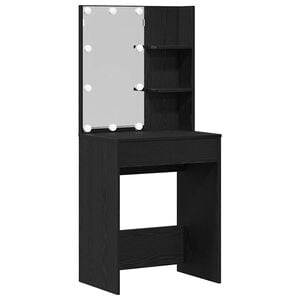 vidaXL Toaletka Czarny Dąb 60 x 40 x 140 cm Drewno inżynieryjne