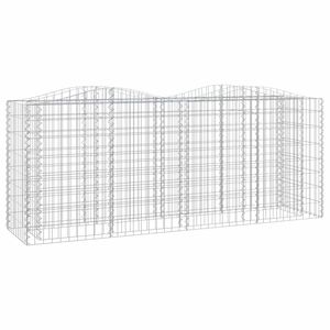 vidaXL Łukowaty kosz gabionowy, 200x50x100 cm, galwanizowane żelazo