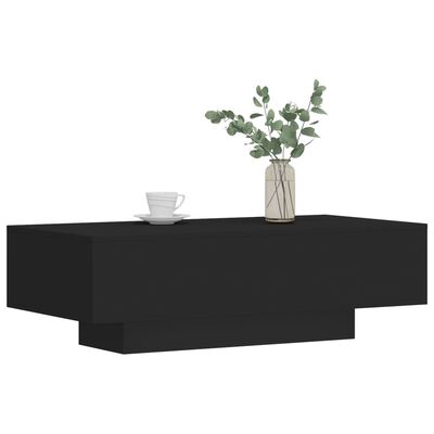 vidaXL Stolik kawowy, czarny, 100x49,5x31 cm, materiał drewnopochodny