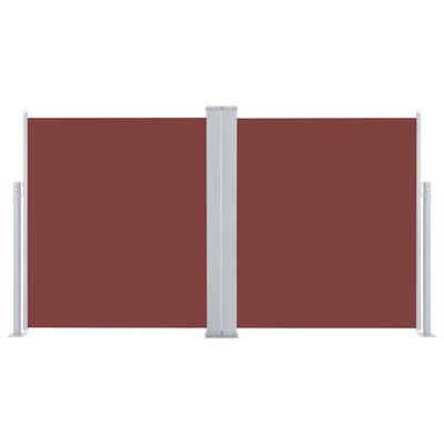 vidaXL Zwijana markiza boczna, brązowa, 140 x 600 cm