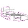 vidaXL Ramka ł&oacute;żka Brązowy 120 x 190 cm Lite drewno sosnowe