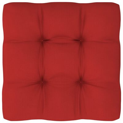 vidaXL Poduszka na sofę z palet, czerwona, 58x58x10 cm