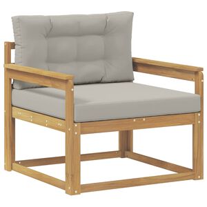 vidaXL Środkowa sofa ogrodowa Poliester Biały