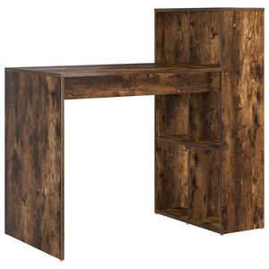 vidaXL Biurko Dąb wędzony Drewno inżynieryjne 108 x 55 x 103.5 cm