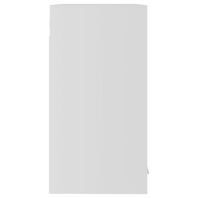 vidaXL Szafka wisząca z szybą, biała, 60x31x60 cm