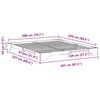 vidaXL Ramka ł&oacute;żka Biały 200 x 220 cm Lite drewno sosnowe
