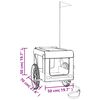 vidaXL Przyczepka rowerowa dla zwierząt, tkanina Oxford i żelazo