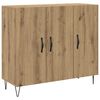 vidaXL Bufet Dąb rzemieślniczy 90 x 32,5 x 80 cm Drewno inżynieryjne
