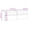 vidaXL Ścienne szafki TV z LED, 2 szt., białe, 60x30x40 cm