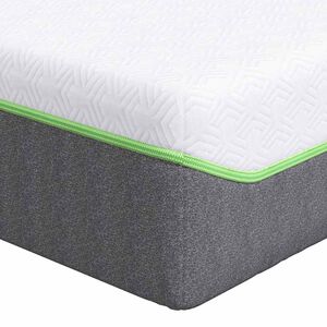 vidaXL Materac Biały i szary 80 x 200 cm Tkanina żakardowa
