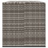 vidaXL Skrzynia na poduszki ogrodowe rattan PE, 291x100,5x104cm, szara
