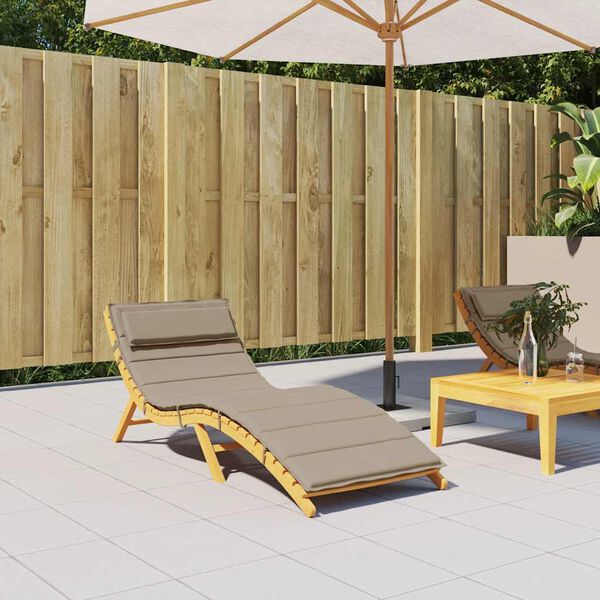 vidaXL Poduszka na leżak, kolor taupe, 180x60x4 cm, tkanina Oxford