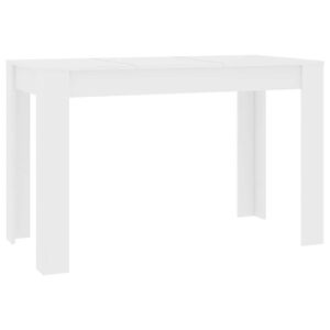 vidaXL St&oacute;ł jadalniany, biały, 120x60x76 cm, materiał drewnopochodny