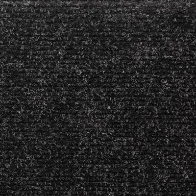 vidaXL Nakładki na schody, 10 szt., czarne, 65x21x4 cm