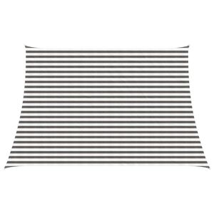 vidaXL Żagiel przeciwsłoneczny Jasnoszary i biały. 4 / 5 x 3 m HDPE