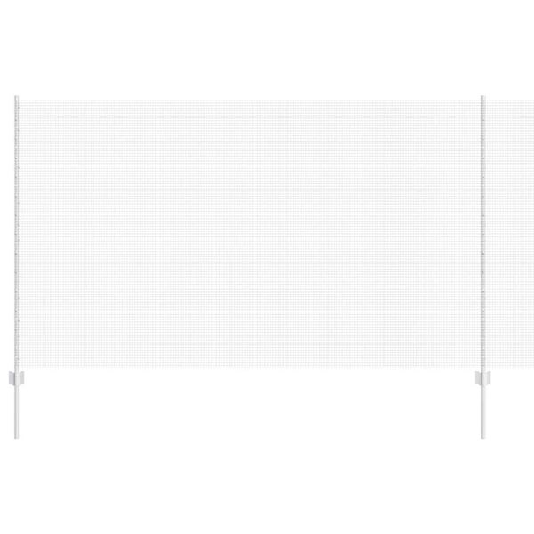 vidaXL Ogrodzenie z słupkiem Srebrny 1,4 x 25 m Stal