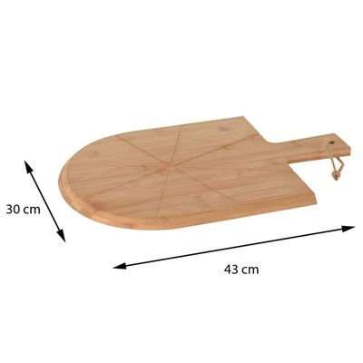 Excellent Houseware 3-cz. zestaw do krojenia pizzy, 43x30 cm, bambus