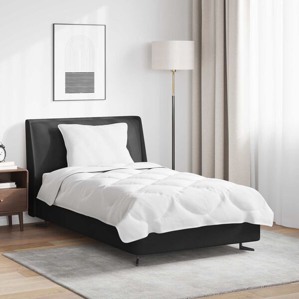 vidaXL Zestaw kołder z poduszką 2 pcs Biały Mikrofibra