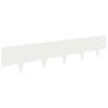 vidaXL Krawężnik do trawnika 50 szt. 100 x 20 cm Stal Biały