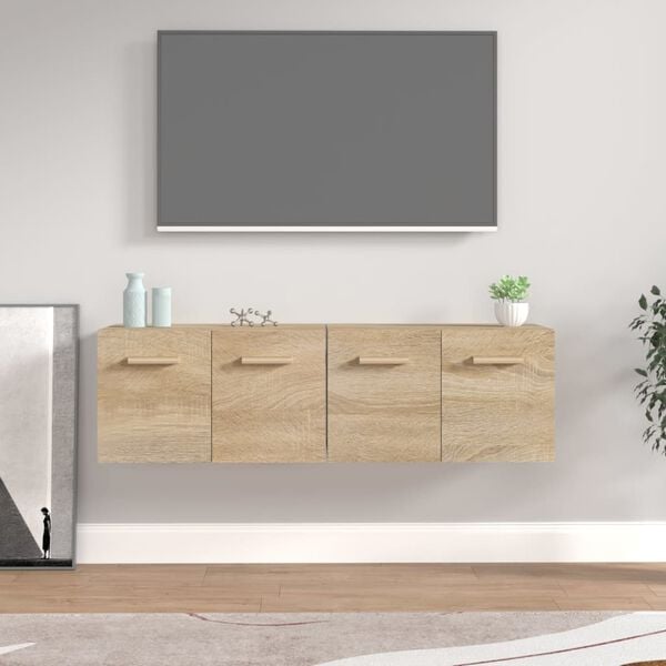 vidaXL Szafki wiszące, 2 szt., dąb sonoma, 60x36,5x35 cm