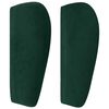 vidaXL Zagł&oacute;wek uszak, ciemnozielony, 163x23x78/88 cm, aksamitny