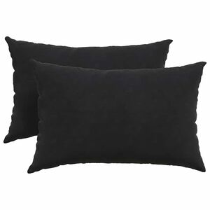 vidaXL Poduszki na sofę 2 pcs Czarny 60 x 40 cm Tkanina sztruksowa