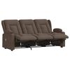 vidaXL Rozkładany fotel masujący z uchwytem, 3-os., taupe, tkanina