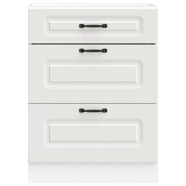 vidaXL Szafka kuchenna dolna, Kalmar, biała, materiał drewnopochodny