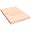 vidaXL Blat do łazienki, 40x60x(2-4) cm, surowe, lite drewno