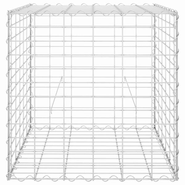 vidaXL Podwyższona donica gabionowa kostka, drut stalowy, 60x60x60 cm