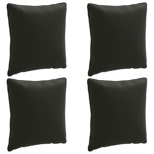 vidaXL Zestaw 4 poduszek na plecy PUTTEN 4 pcs 100% poliester Czarny