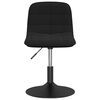 vidaXL Obrotowe krzesła stołowe, 2 szt., czarne, aksamitne