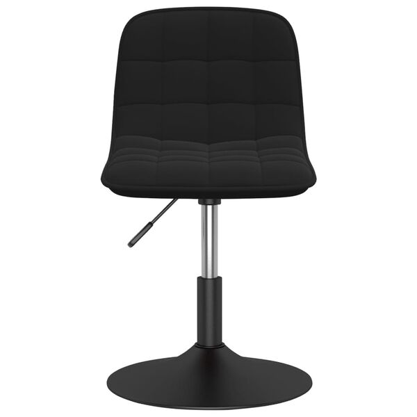 vidaXL Obrotowe krzesła stołowe, 2 szt., czarne, aksamitne