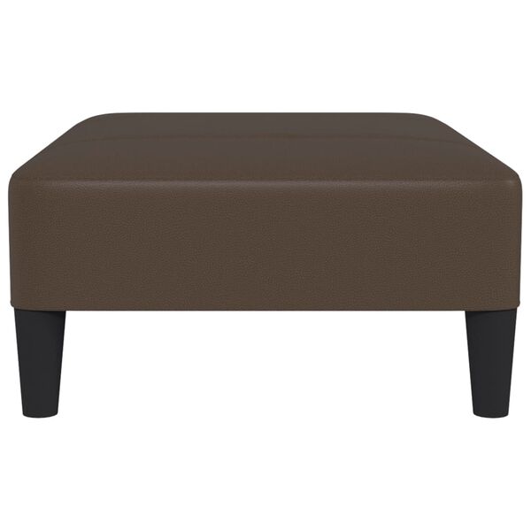 vidaXL Podn&oacute;żek, brązowy, 78x56x32 cm, sztuczna sk&oacute;ra