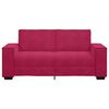 vidaXL Sofa 2-osobowa, winna czerwień, 180x78x84 cm, tapicerowana aksamitem
