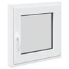 vidaXL Okno piwniczne RISOR 50 x 50 cm PVC i szkło Biały