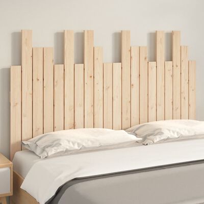 vidaXL Wezgłowie łóżka, 127,5x3x80 cm, lite drewno sosnowe