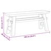 vidaXL ławka Naturalny 100 x 29 x 43,5 cm Lite drewno teakowe