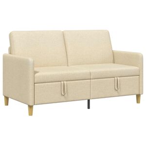 vidaXL Sofa z miejscem do przechowywania kremowy 152 x 78 x 87 cm