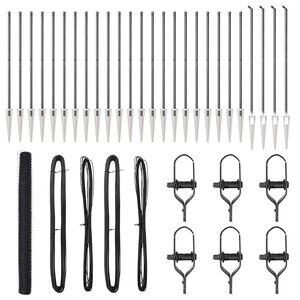 vidaXL Słupek ogrodzeniowy. Szary 50 x 1,6 m (siatka 36 mm) Stal i PVC