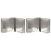 vidaXL Mur oporowy 2 szt. 50 x 50 x 30 cm Stal nierdzewna srebrny