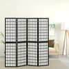 vidaXL Składany parawan 4-panelowy, styl japoński, 160x170 cm, czarny