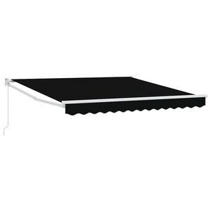 vidaXL Markiza wysuwana Czarny 300 x 250 x 165 cm